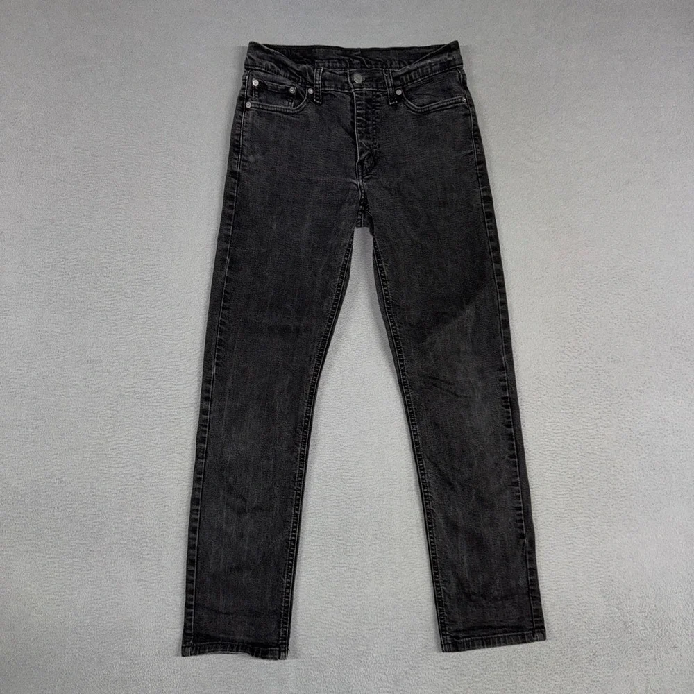 Levis Jeans Mens 30x32 (Fits 28x30) Black Faded 511 Slim Stretch Denim American